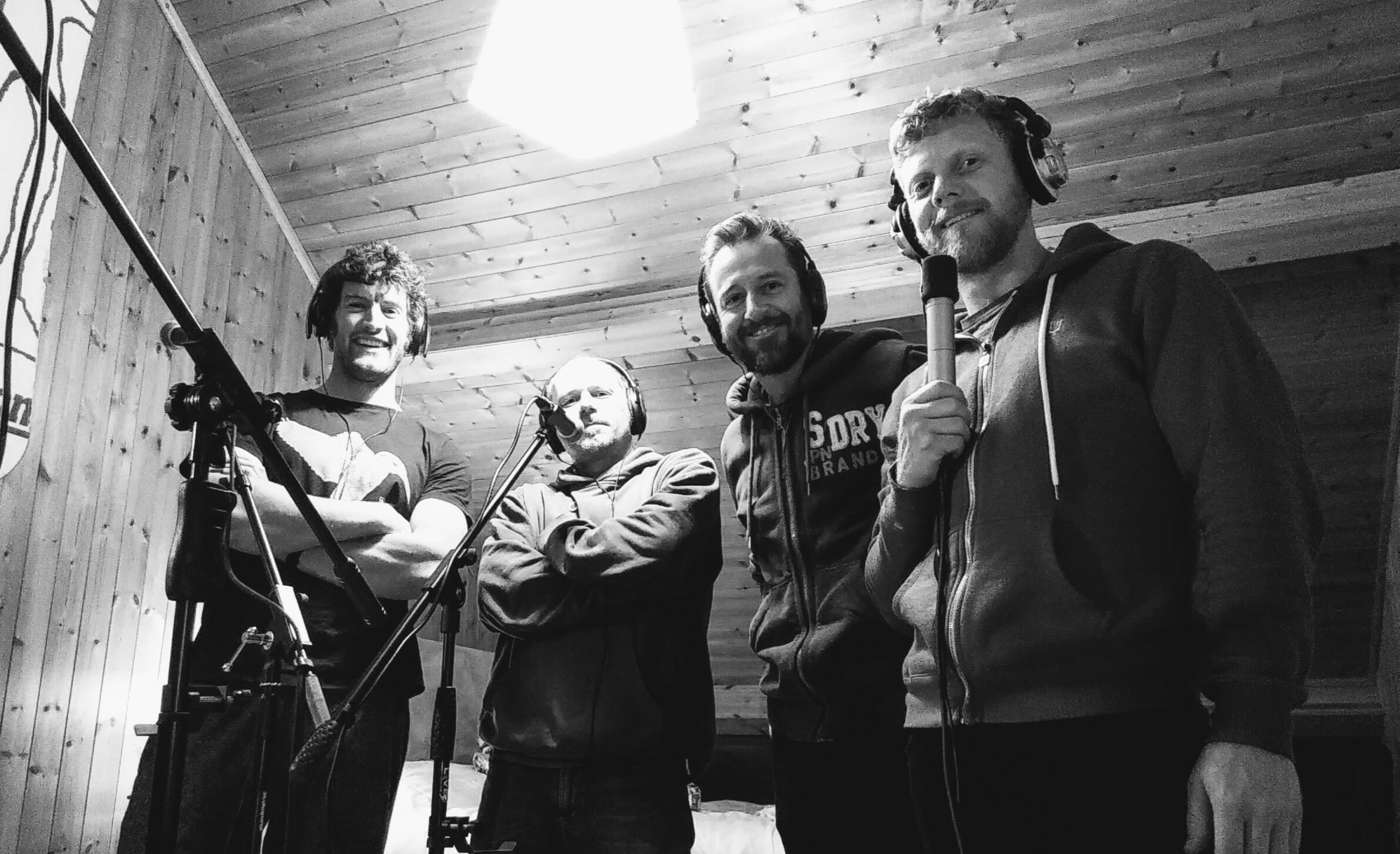 Ed, Will and Danny recording Episode 4